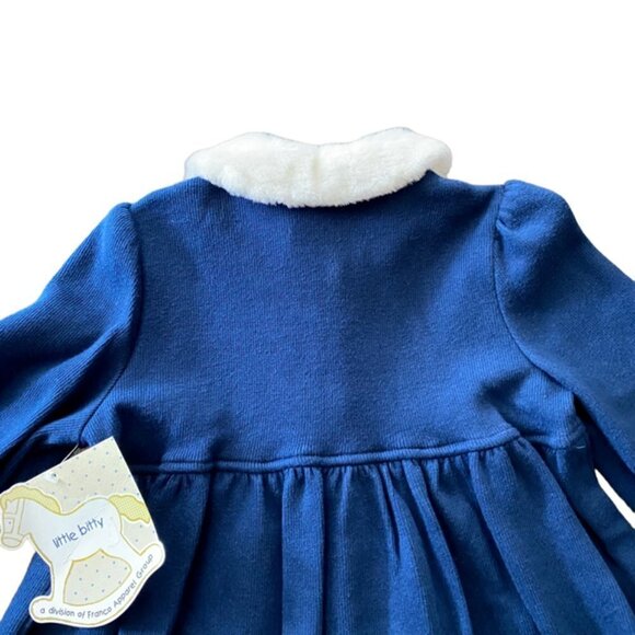 NWT Little Bitty Blue Kitten Dress with Matching Purse 6 - Picture 5 of 7